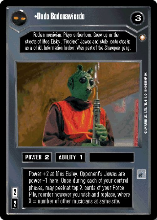 Star Wars CCG | Dodo Bodonawieedo - Special Edition | The Nerd Merchant