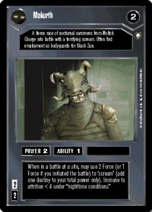 Star Wars CCG | Makurth - Special Edition | The Nerd Merchant