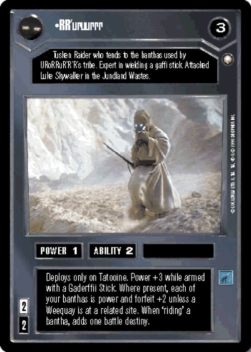 Star Wars CCG | RR'uruurrr - Special Edition | The Nerd Merchant