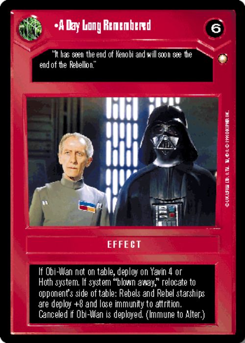 Star Wars CCG | A Day Long Remembered - Special Edition | The Nerd Merchant