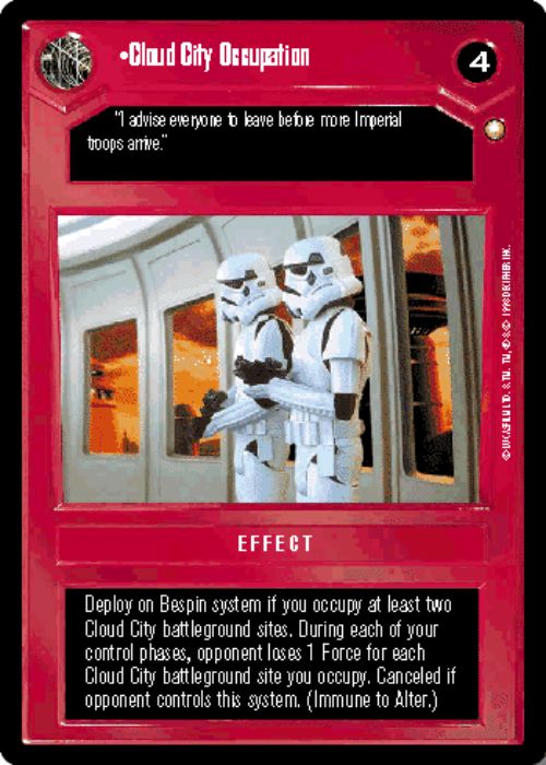 Star Wars CCG | Cloud City Occupation - Special Edition | The Nerd Merchant