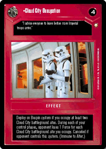 Star Wars CCG | Cloud City Occupation - Special Edition | The Nerd Merchant