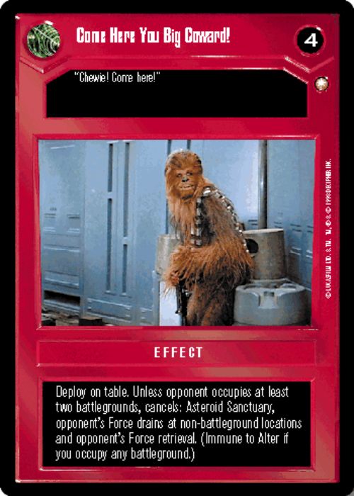 Star Wars CCG | Come Here You Big Coward! - Special Edition | The Nerd Merchant