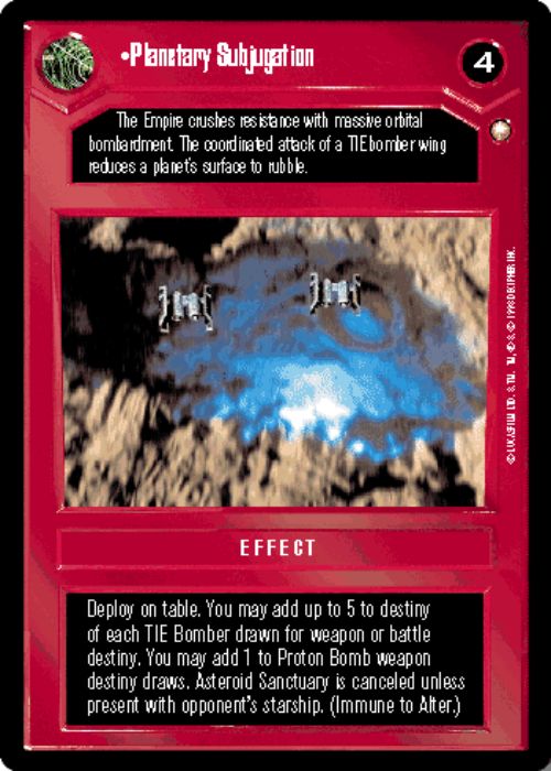 Star Wars CCG | Planetary Subjugation - Special Edition | The Nerd Merchant