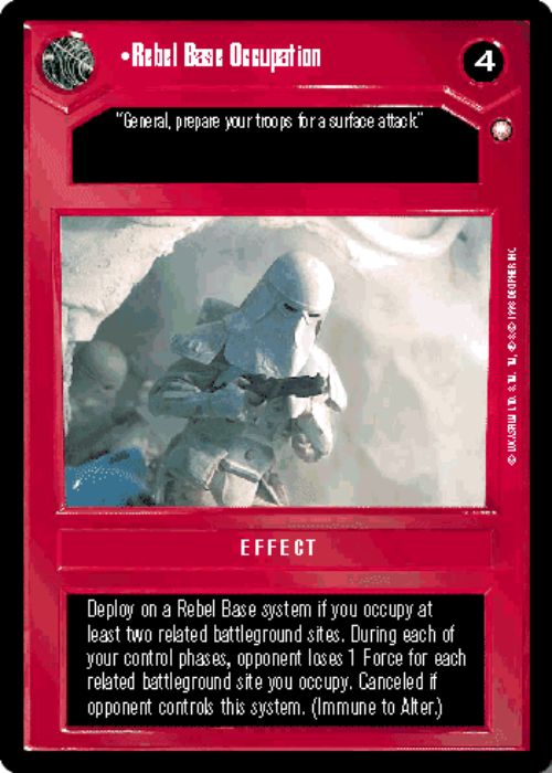 Star Wars CCG | Rebel Base Occupation - Special Edition | The Nerd Merchant