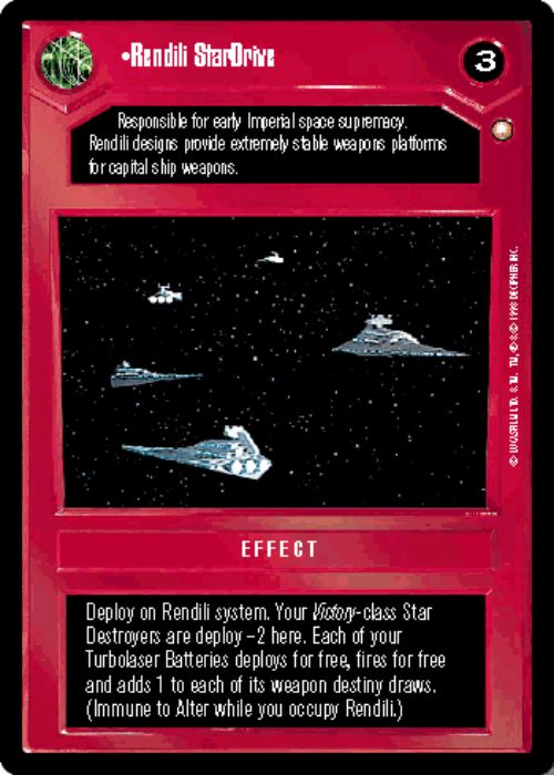 Star Wars CCG | Rendili StarDrive - Special Edition | The Nerd Merchant