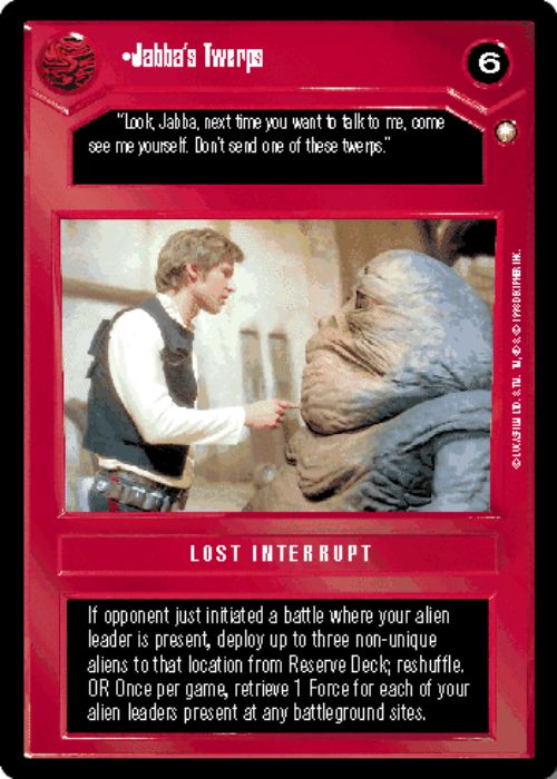 Star Wars CCG | Jabba's Twerps - Special Edition | The Nerd Merchant