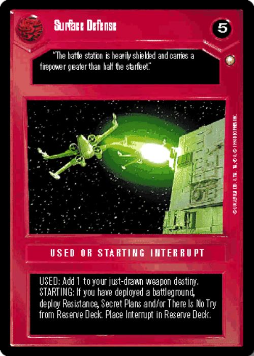 Star Wars CCG | Surface Defense - Special Edition | The Nerd Merchant