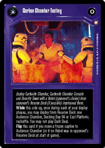 Star Wars CCG | Carbon Chamber Testing/My Favorite Decoration - Special Edition | The Nerd Merchant