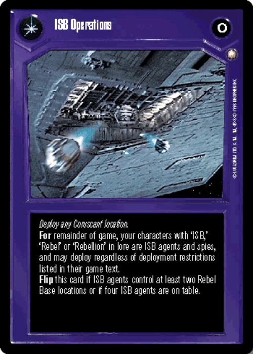 Star Wars CCG | ISB Operations/Empire's Sinister Agents - Special Edition | The Nerd Merchant