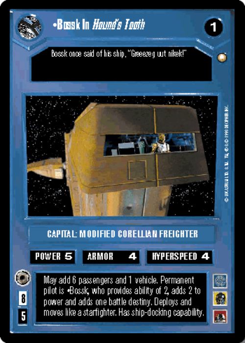 Star Wars CCG | Bossk In Hound's Tooth - Special Edition | The Nerd Merchant