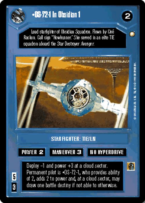 Star Wars CCG | OS-72-1 In Obsidian 1 - Special Edition | The Nerd Merchant