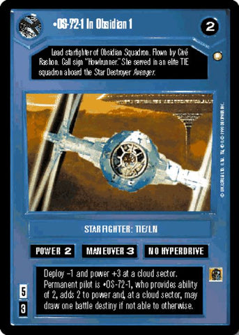 Star Wars CCG | OS-72-1 In Obsidian 1 - Special Edition | The Nerd Merchant