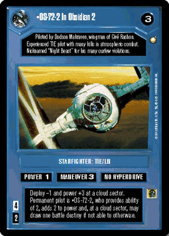 Star Wars CCG | OS-72-2 In Obsidian 2 - Special Edition | The Nerd Merchant