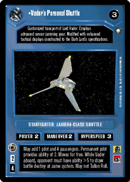 Star Wars CCG | Vader's Personal Shuttle - Special Edition | The Nerd Merchant