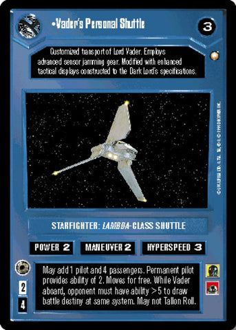Star Wars CCG | Vader's Personal Shuttle - Special Edition | The Nerd Merchant