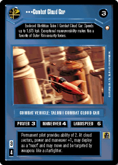 Star Wars CCG | Combat Cloud Car - Special Edition | The Nerd Merchant