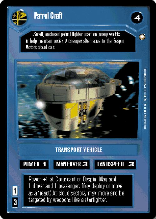 Star Wars CCG | Patrol Craft [Dark] - Special Edition | The Nerd Merchant