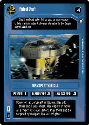 Star Wars CCG | Patrol Craft [Dark] - Special Edition | The Nerd Merchant