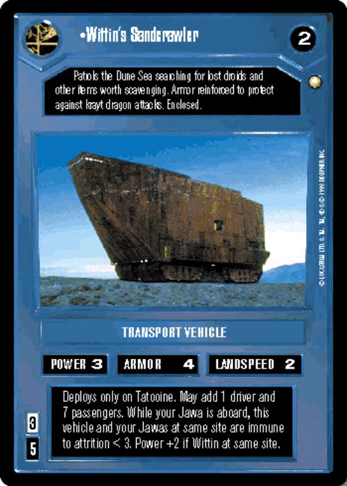Star Wars CCG | Wittin's Sandcrawler - Special Edition | The Nerd Merchant