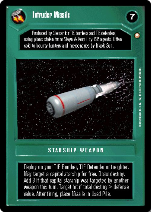 Star Wars CCG | Intruder Missile [Dark] - Special Edition | The Nerd Merchant