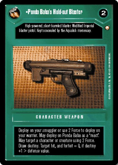 Star Wars CCG | Ponda Baba's Hold-out Blaster - Special Edition | The Nerd Merchant