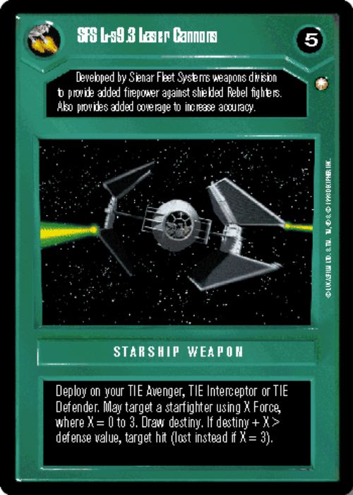 Star Wars CCG | SFS L-s9.3 Laser Cannons - Special Edition | The Nerd Merchant