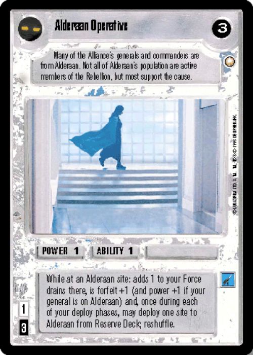 Star Wars CCG | Alderaan Operative - Special Edition | The Nerd Merchant