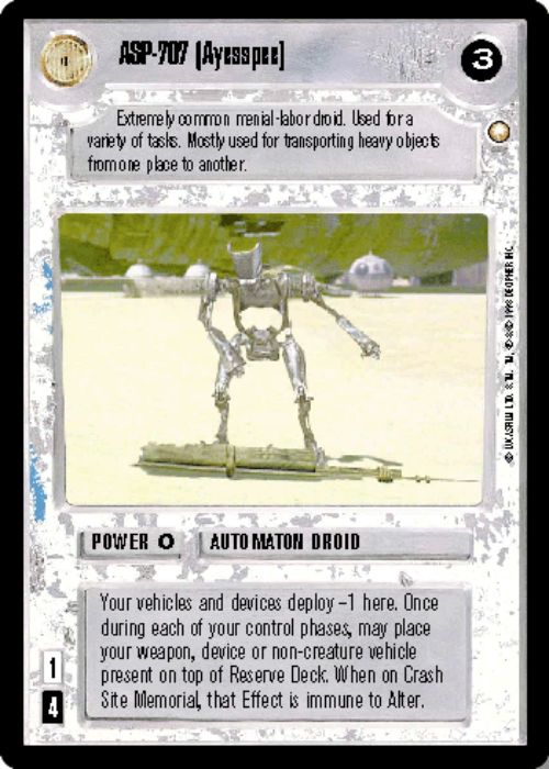 Star Wars CCG | ASP-707 (Ayesspee) - Special Edition | The Nerd Merchant
