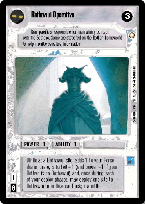 Star Wars CCG | Bothawui Operative - Special Edition | The Nerd Merchant