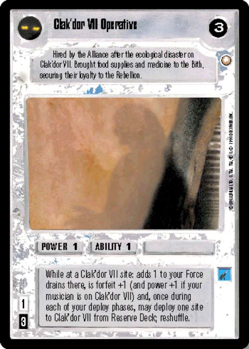 Star Wars CCG | Clak'dor VII Operative - Special Edition | The Nerd Merchant