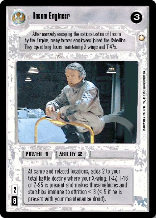 Star Wars CCG | Incom Engineer - Special Edition | The Nerd Merchant