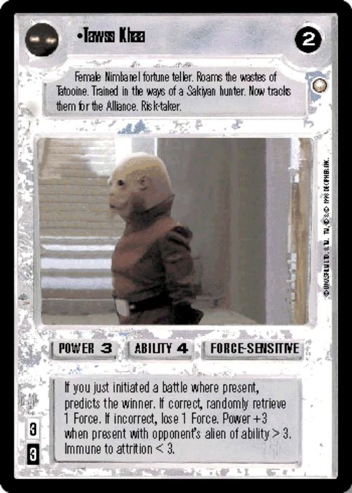 Star Wars CCG | Tawss Khaa - Special Edition | The Nerd Merchant