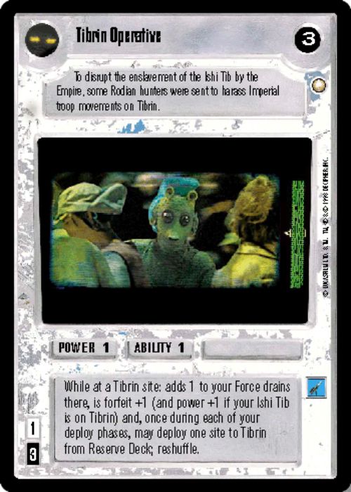 Star Wars CCG | Tibrin Operative - Special Edition | The Nerd Merchant