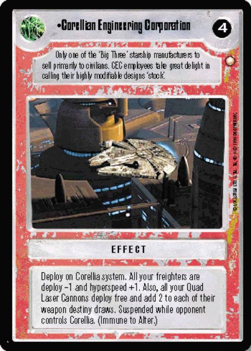 Star Wars CCG | Corellian Engineering Corporation - Special Edition | The Nerd Merchant