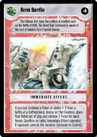 Star Wars CCG | Heroic Sacrifice - Special Edition | The Nerd Merchant