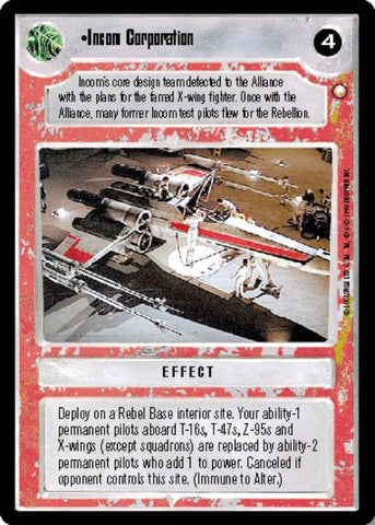 Star Wars CCG | Incom Corporation - Special Edition | The Nerd Merchant