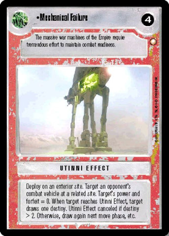 Star Wars CCG | Mechanical Failure - Special Edition | The Nerd Merchant