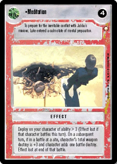 Star Wars CCG | Meditation - Special Edition | The Nerd Merchant