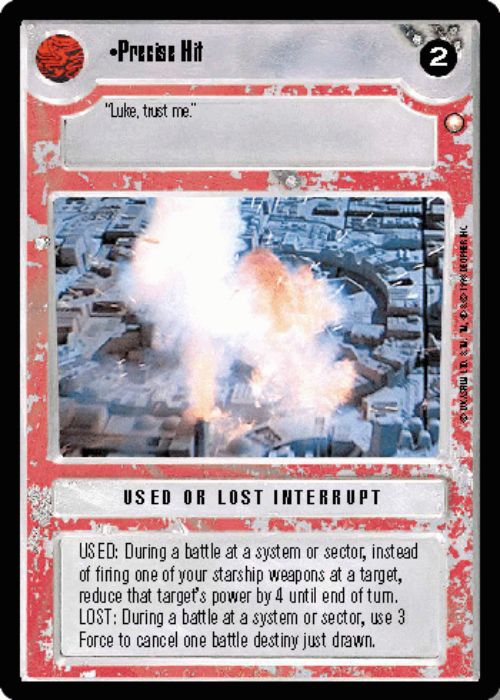 Star Wars CCG | Precise Hit - Special Edition | The Nerd Merchant