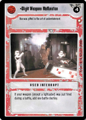 Star Wars CCG | Slight Weapons Malfunction - Special Edition | The Nerd Merchant