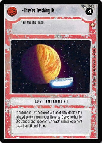 Star Wars CCG | They're Tracking Us - Special Edition | The Nerd Merchant