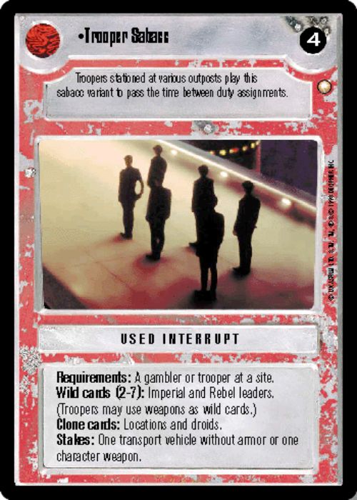 Star Wars CCG | Trooper Sabacc [Light] - Special Edition | The Nerd Merchant