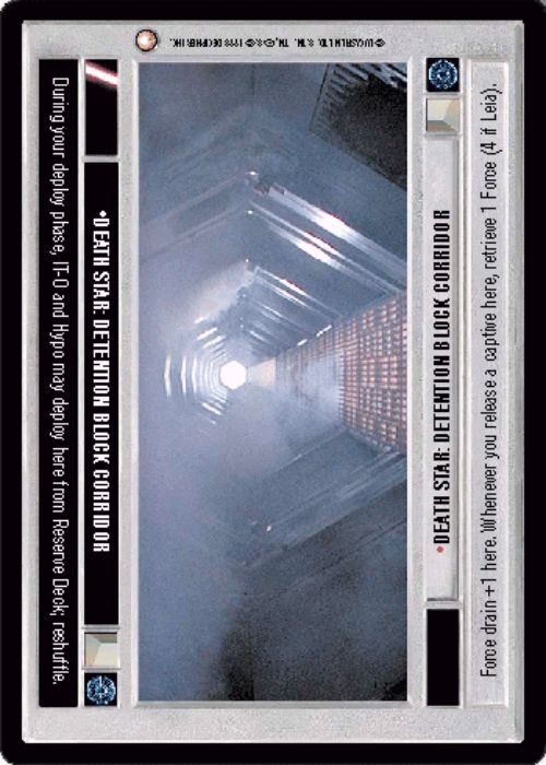 Star Wars CCG | Death Star: Detention Block Corridor - Special Edition | The Nerd Merchant