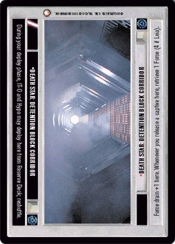 Star Wars CCG | Death Star: Detention Block Corridor - Special Edition | The Nerd Merchant