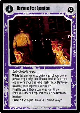 Star Wars CCG | Dantooine Base Operations/More Dangerous Than You Realize - Special Edition | The Nerd Merchant