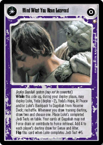 Star Wars CCG | Mind What You Have Learned/Save You It Can - Special Edition | The Nerd Merchant