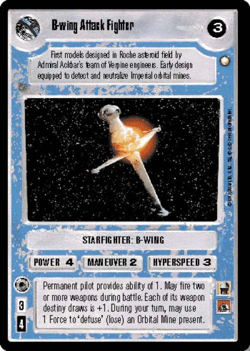 Star Wars CCG | B-wing Attack Fighter - Special Edition | The Nerd Merchant