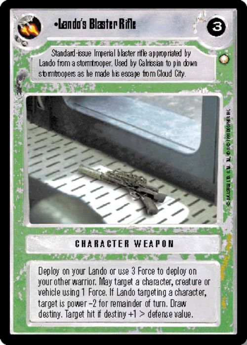 Star Wars CCG | Lando's Blaster Rifle - Special Edition | The Nerd Merchant