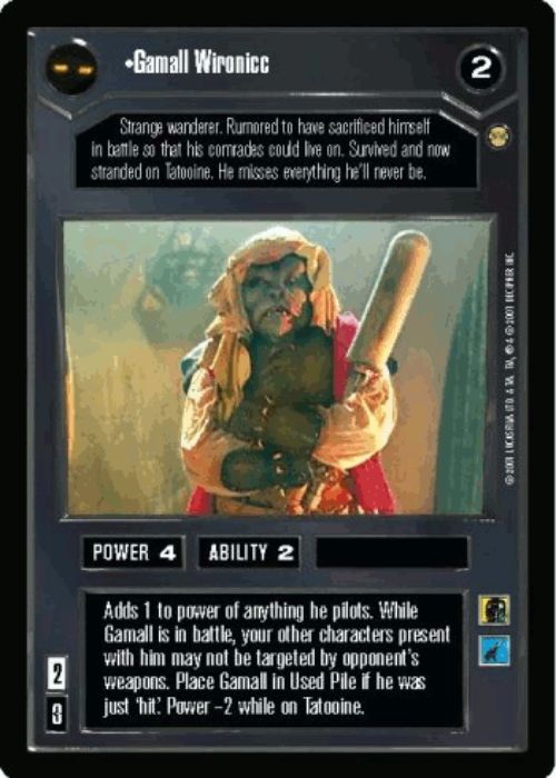 Star Wars CCG | Gamall Wironicc - Tatooine | The Nerd Merchant